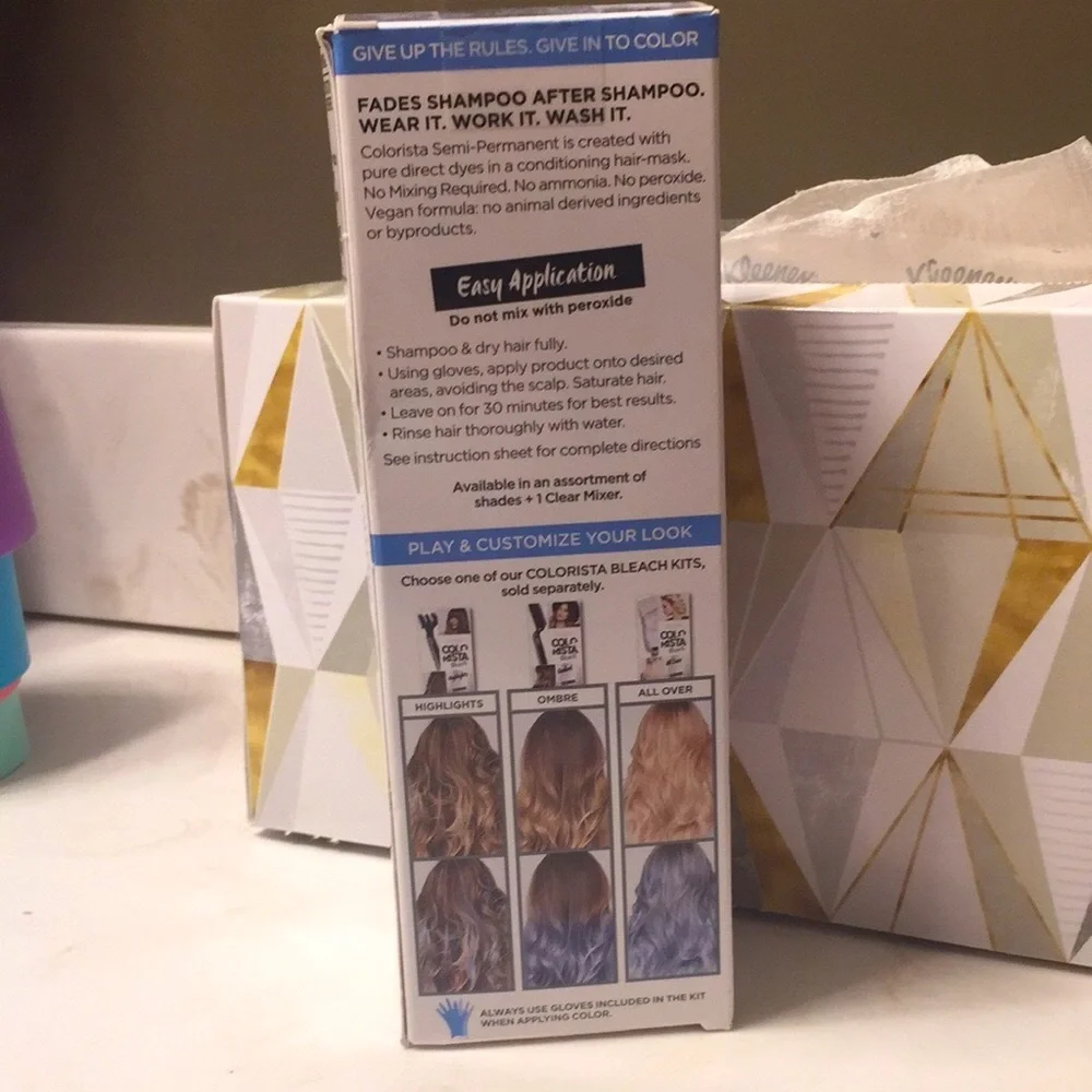 👨🏽‍🎤L’Oréal Colorista Blue Semi-Perm Dye